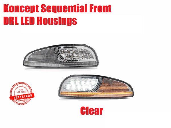 Koncept LED DRL housings *Smoked or Clear