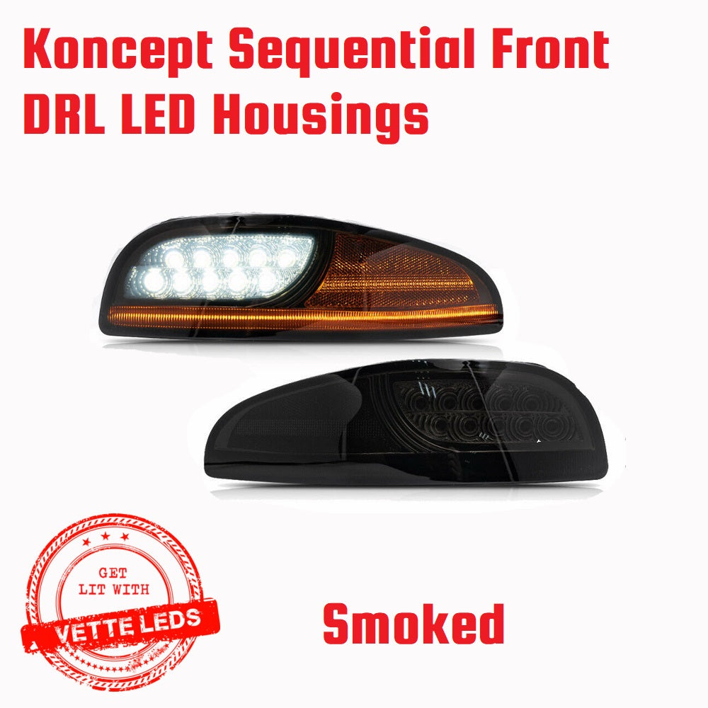 Koncept LED DRL housings *Smoked or Clear