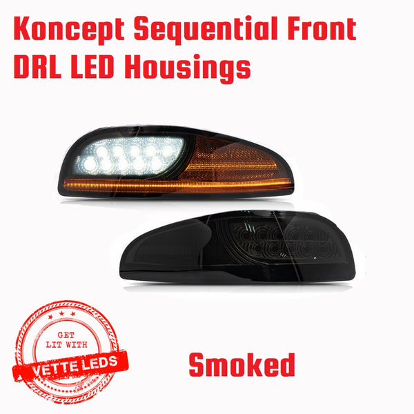 Koncept LED DRL housings *Smoked or Clear