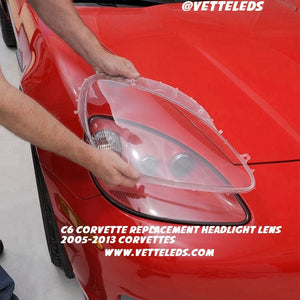 C6 Corvette Replacement Headlight Lens